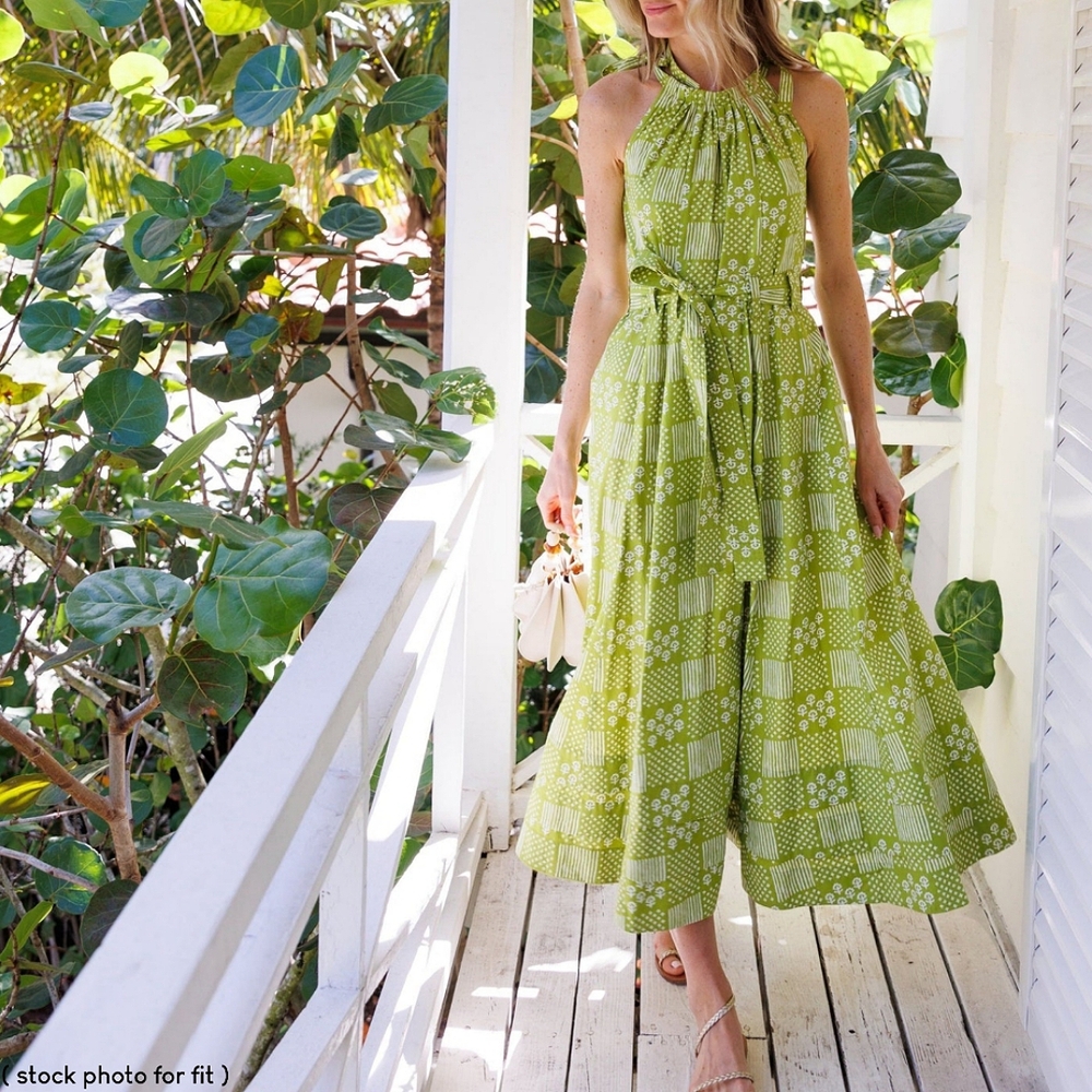 Julia Amory Green Long Dress NWOT